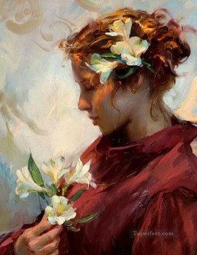 Women Painting - Pretty Lady DFG 08 Impressionist
